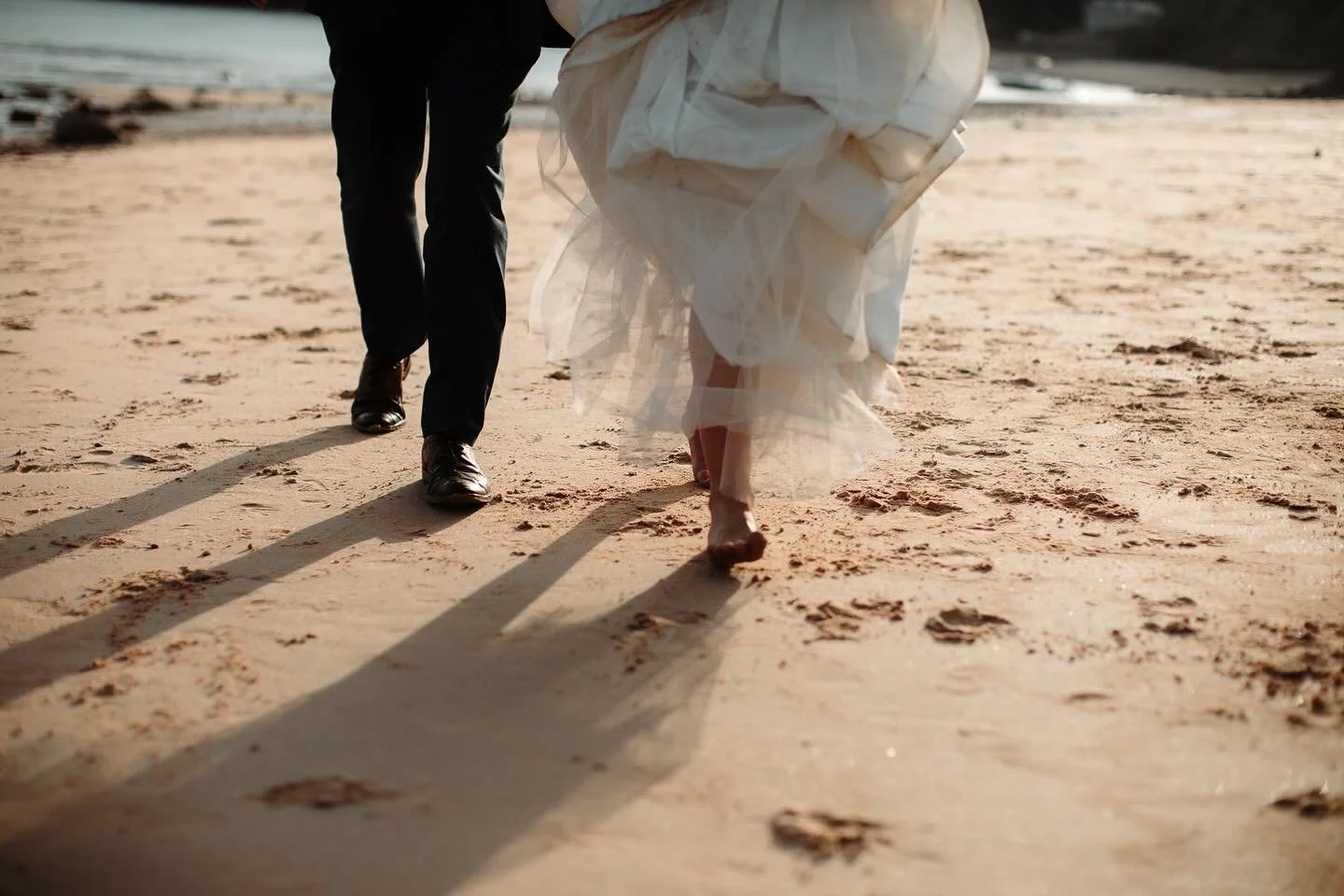 The dirtier the dress, the more fun and memorable moments were had. 
.
.
.
#wedding #jersey #weddingphotographer #bride #groom #summerwedding #documentaryweddingphotographer #rockmywedding #junebugweddings #beach #weddingdress
