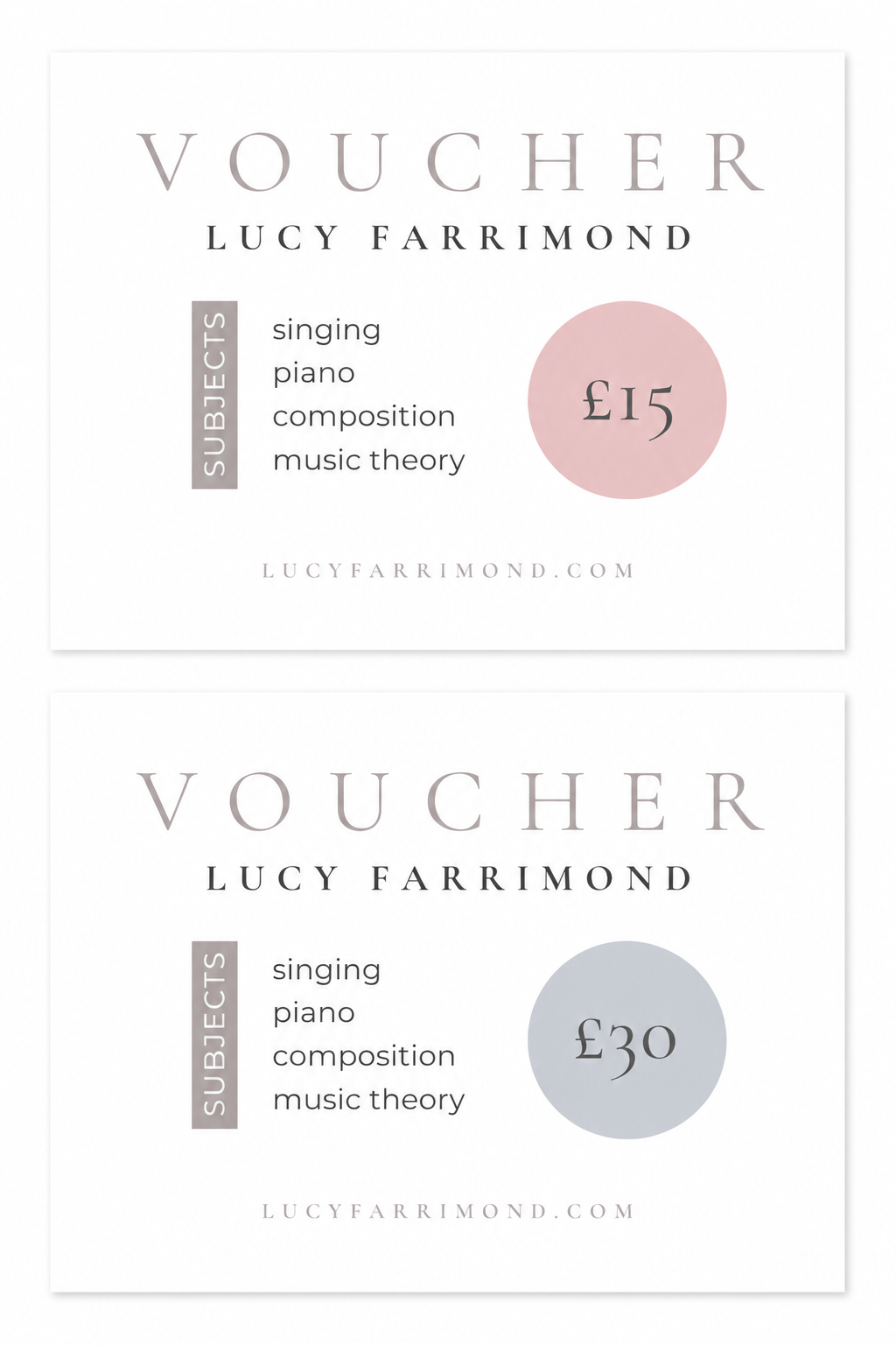 Digital Lesson Gift Voucher