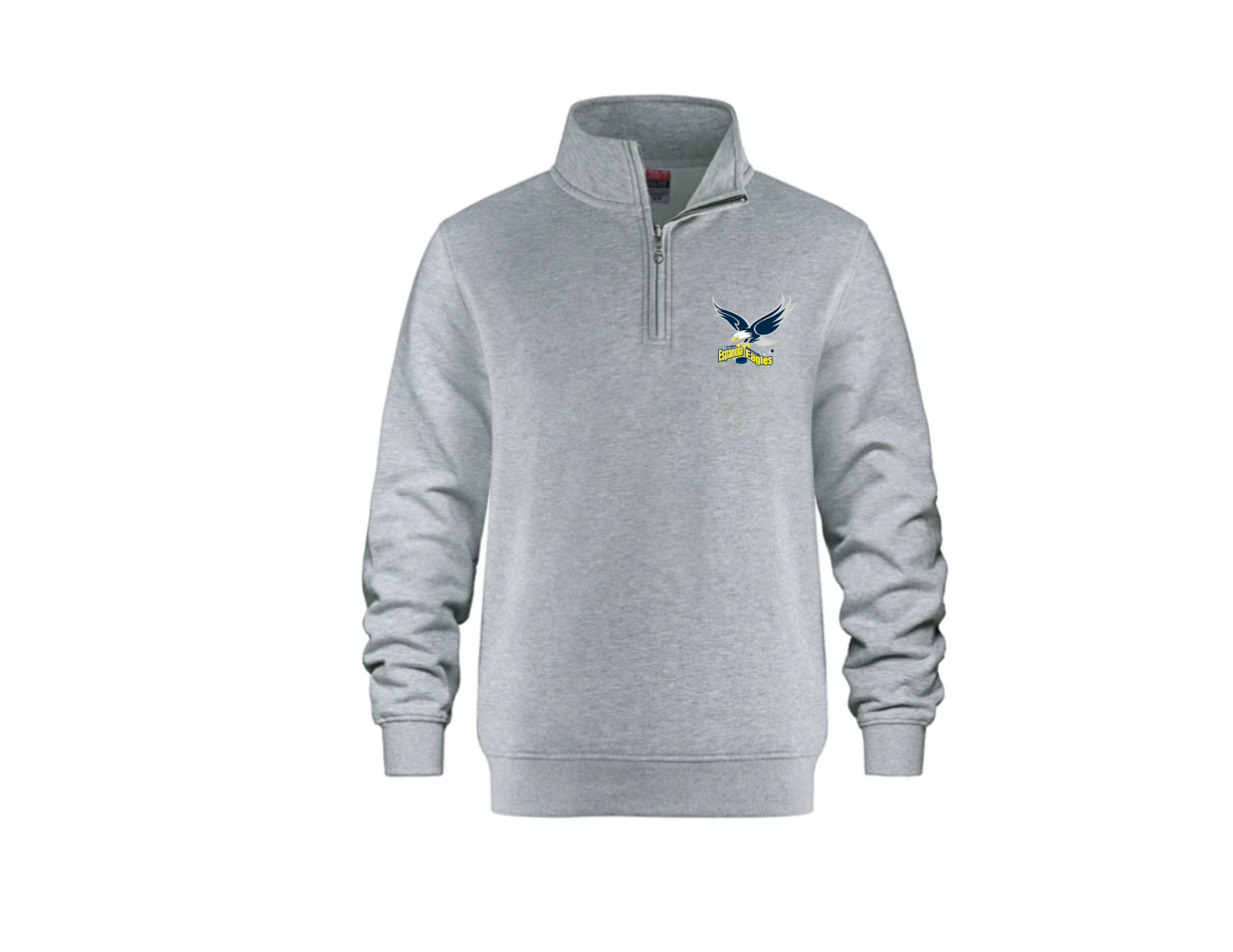 Quarter Zip Eagles Grey.png