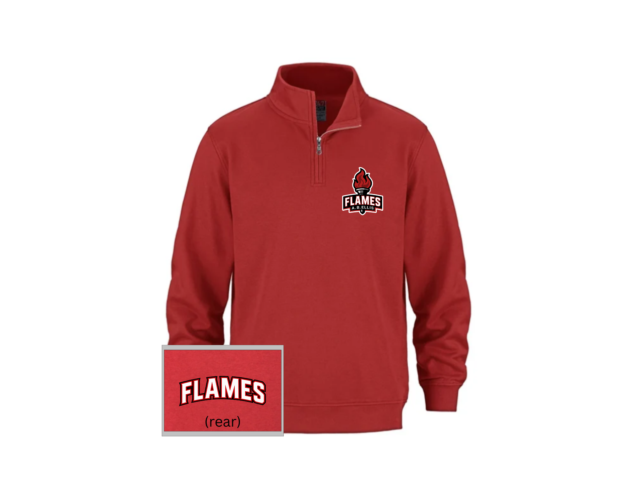 AB Ellis 1.4 Zip Sweatshirt Red.png