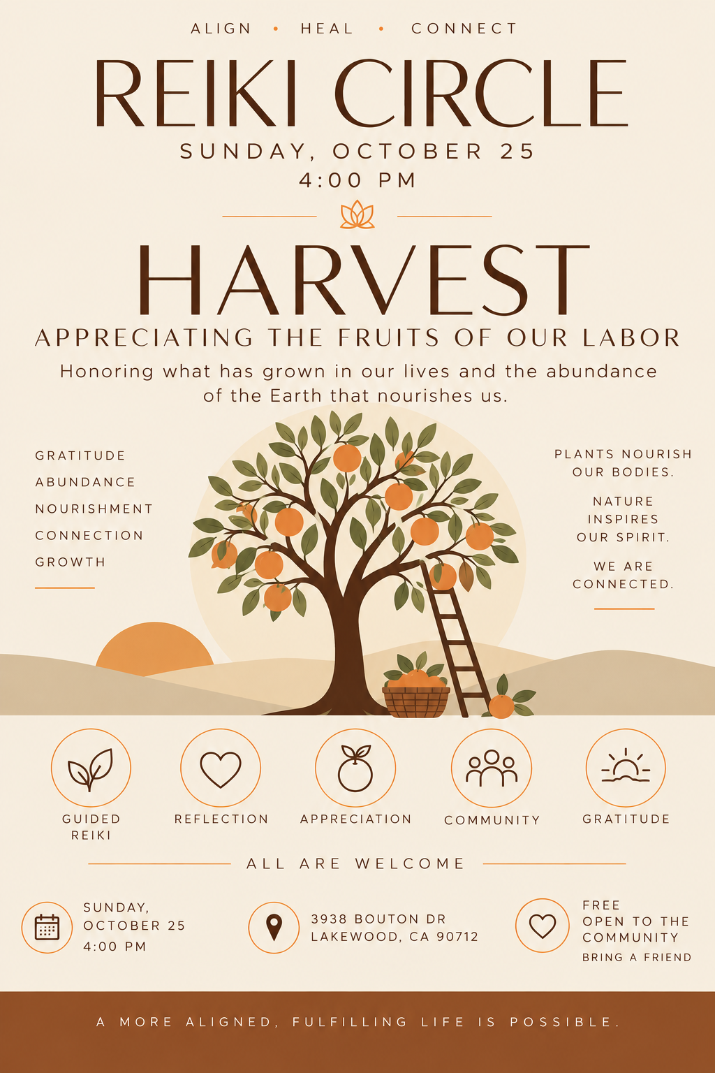 October Reiki Circle – Honoring the Harvest