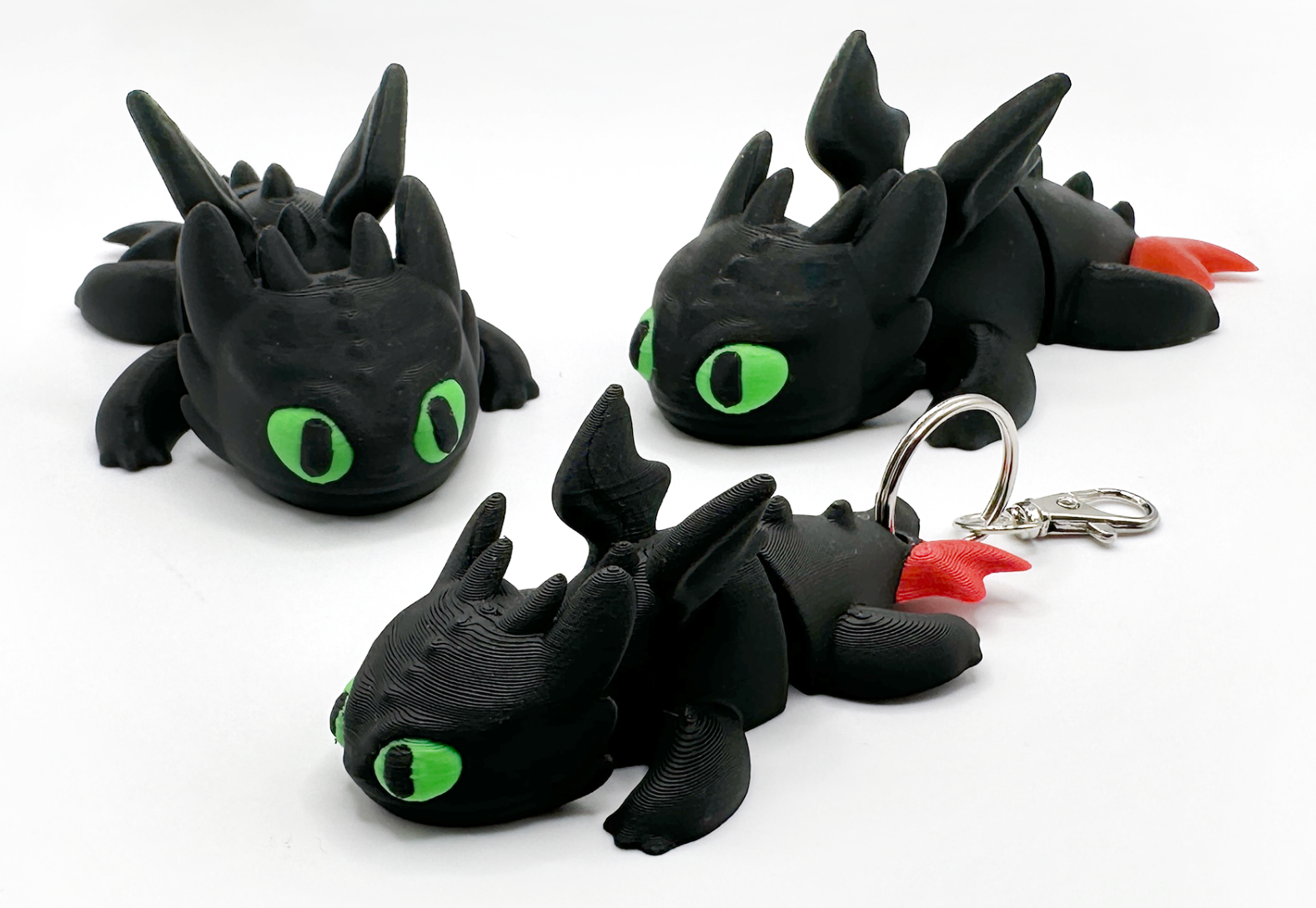 Toothless Keychain - How to Train Your Dragon