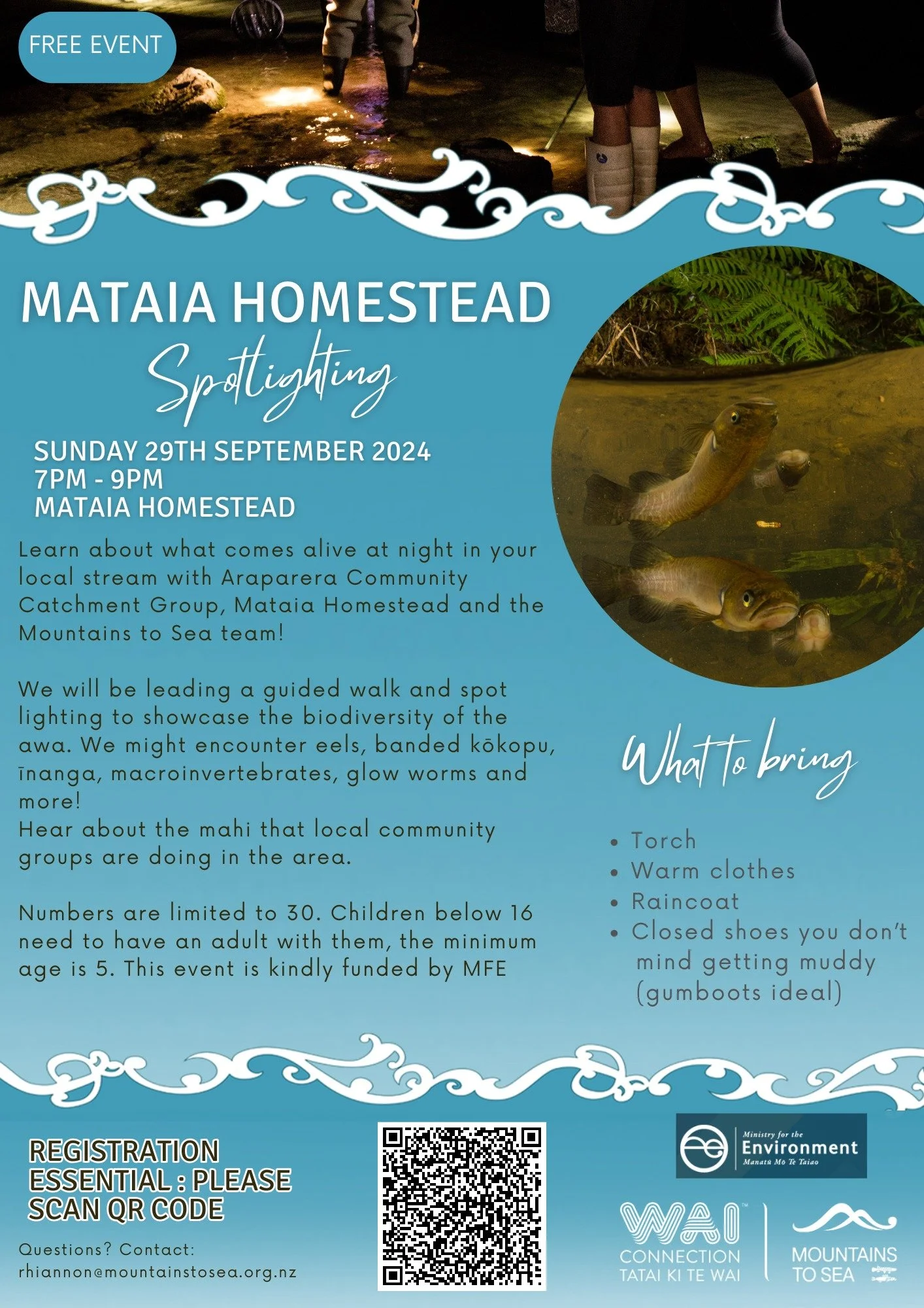 Mataia Homestead Night Spotlighting