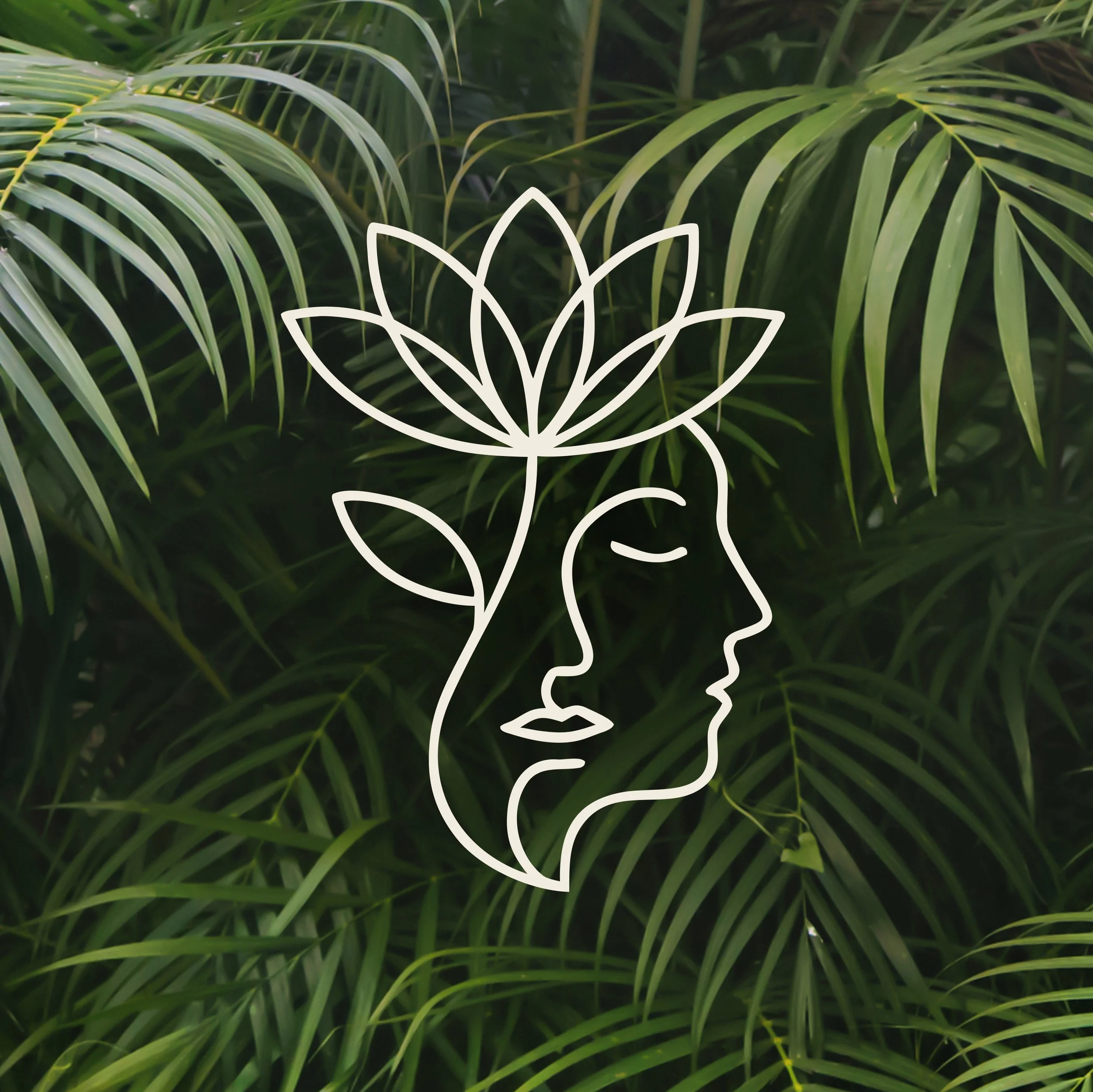 SomaPsyche logo on ferns