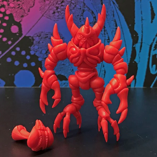 COSMIC CORRUPTOR NEMESIS
UNPAINTED RED ORANGE PVC