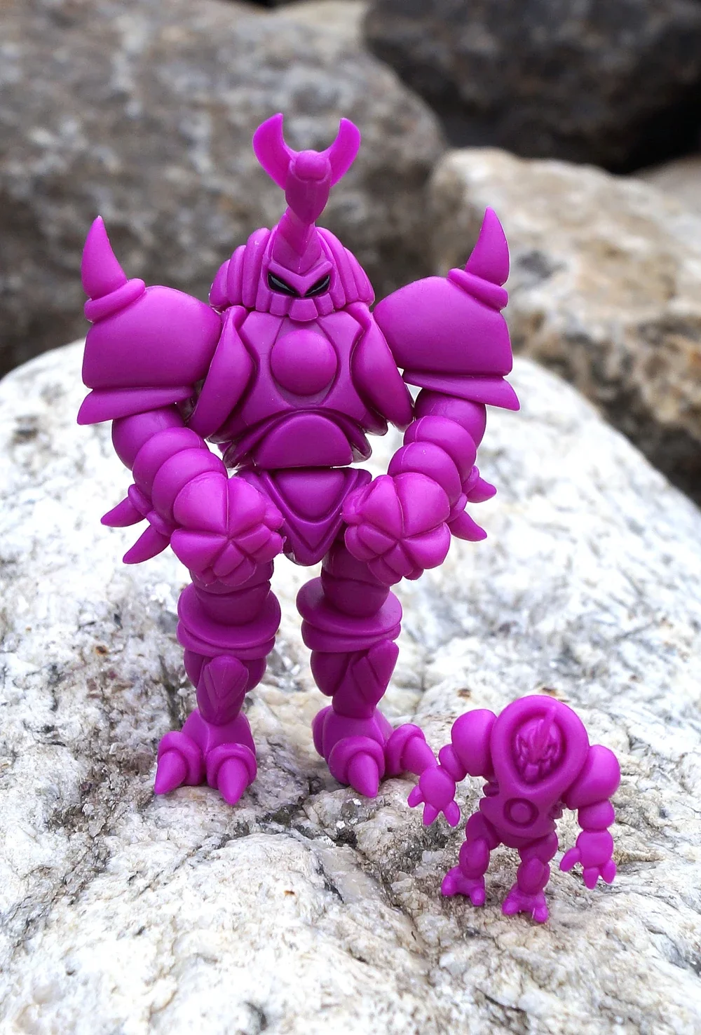 MAGENTA MUSHI WITH MINI MUSHI