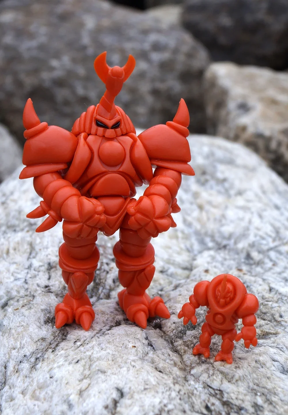 ORANGE MUSHI WITH MINI MUSHI