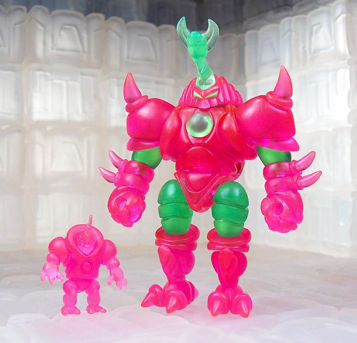 KABUTO MUSHI RADIOACTIVE PINK  MUSHI WITH MINI MUSHI