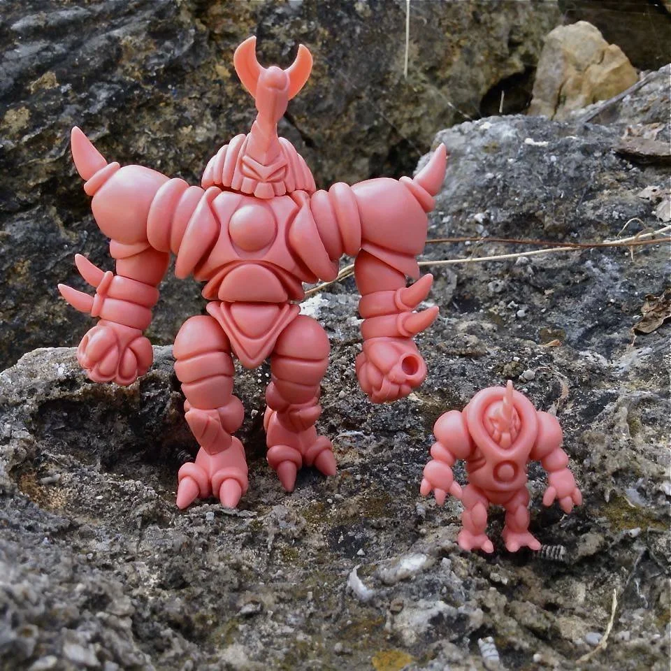 MUSCLE MUSHI (PINK FLESH)  WITH MINI MUSHI