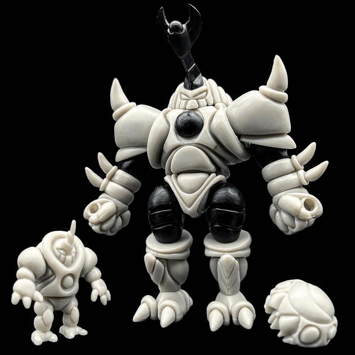 BLACK AND WHITE MUSHI SET