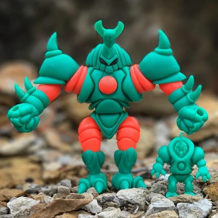 ZETA SCARAB INCL- 1 NEON SALMON GLYOS AXIS JOINT SET