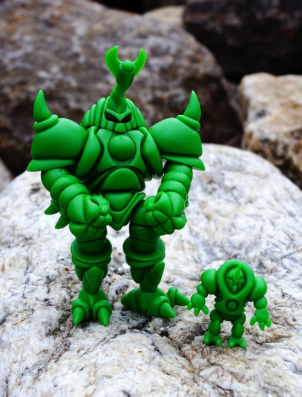 GREEN MUSHI WITH MINI MUSHI