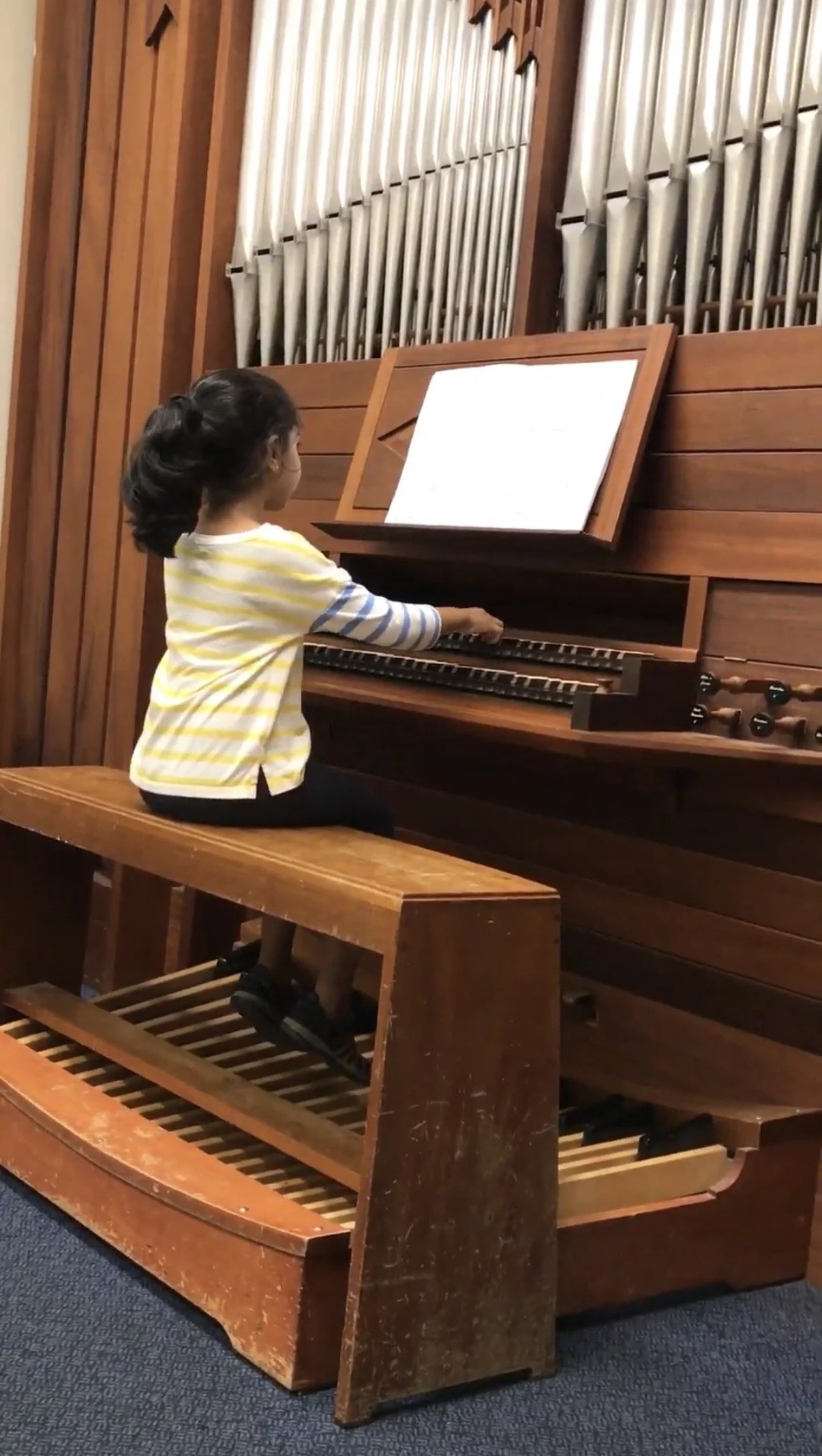 Organ lessons at Hartt Suzuki Institute 