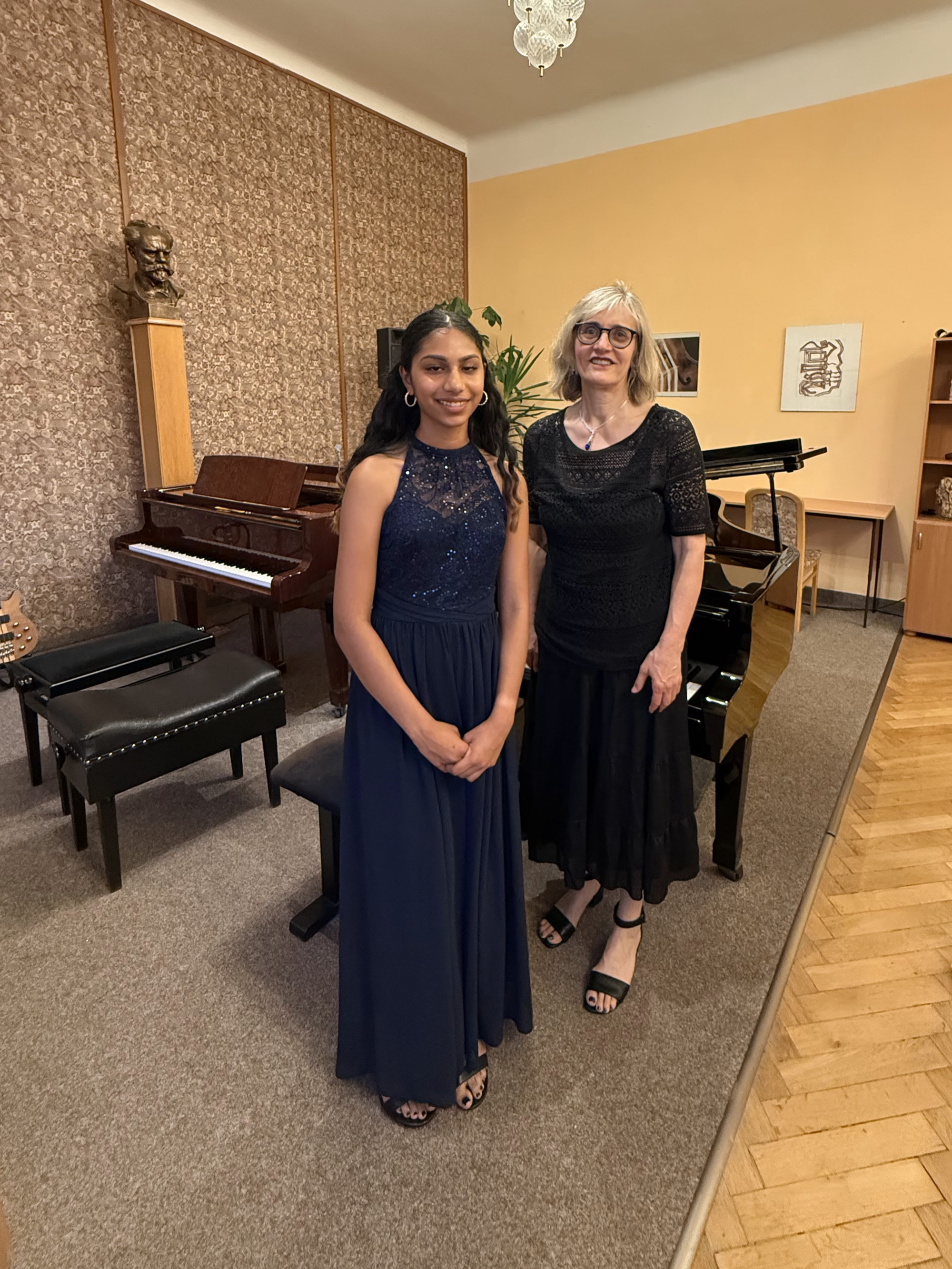 With Margarita Nuller at Carlsbad Music Festival, Czech Republic 