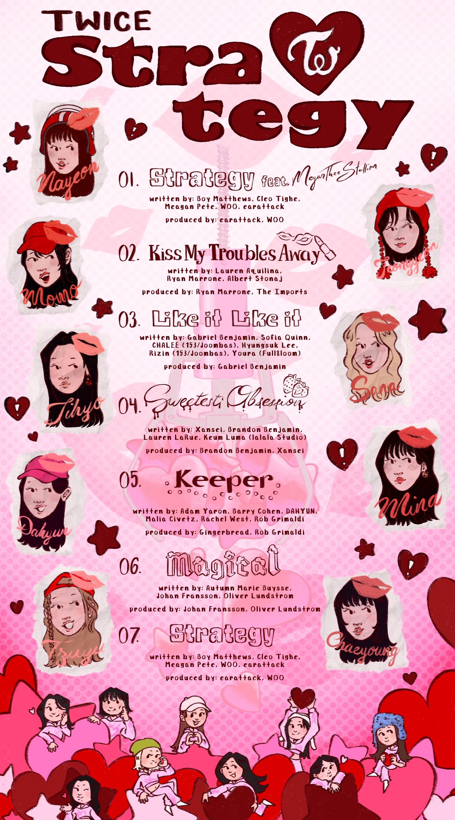 Junior Thesis 3 - Strategy, TWICE | Procreate, Adobe Photoshop | 16" x 28"