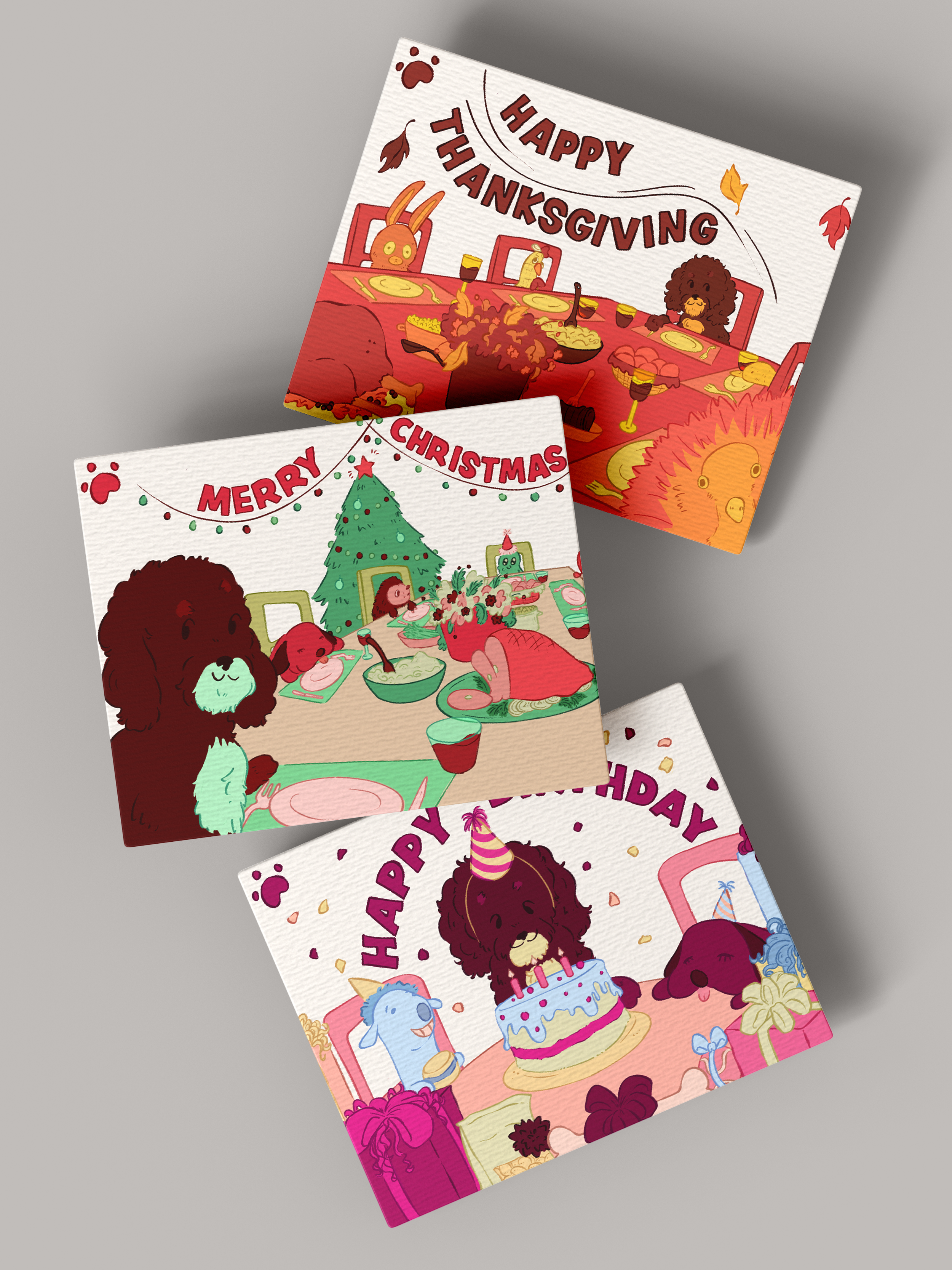 Holiday Cards - Mock Up 2 | Adobe Photoshop | Mockup Credit: Freepik