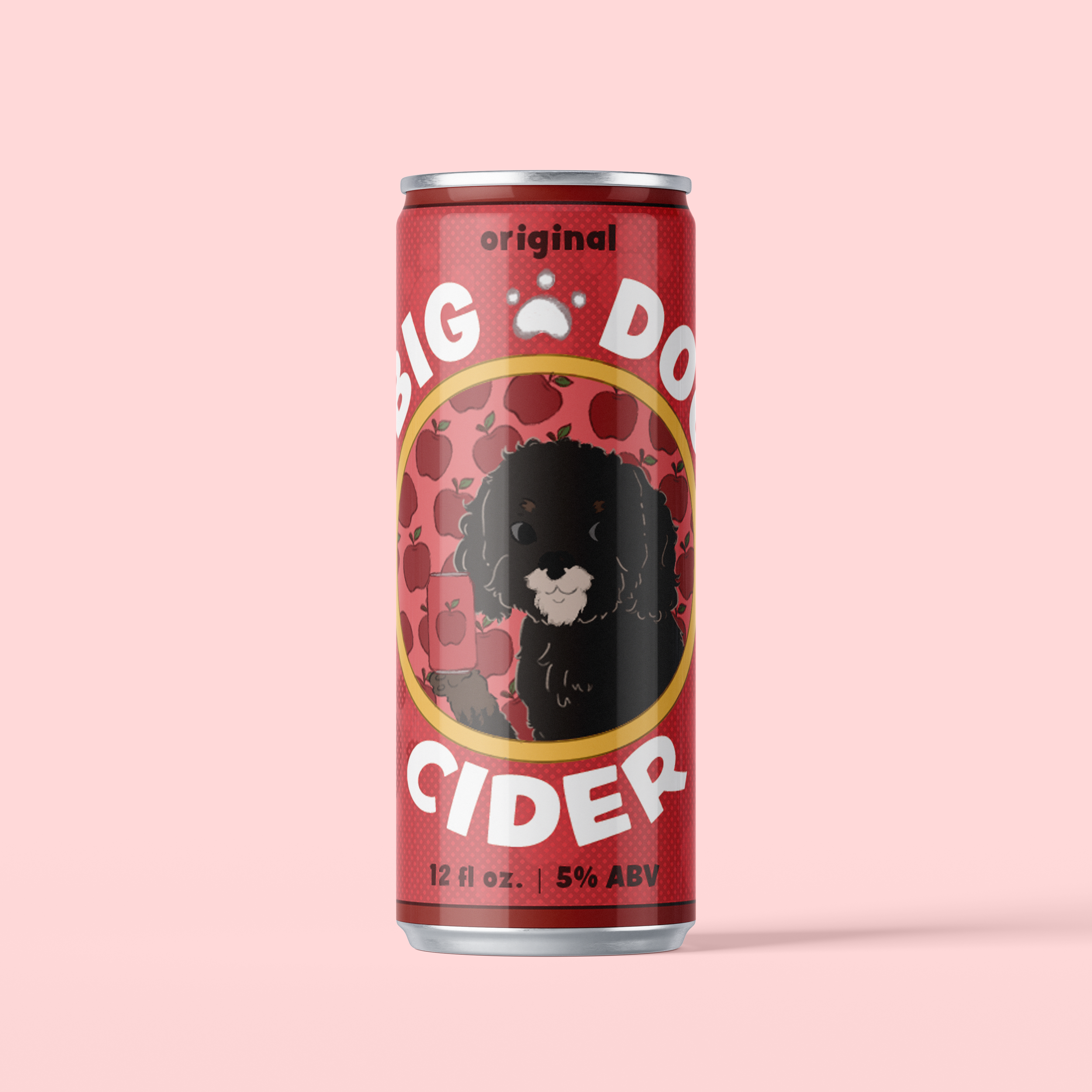 Big Dog Cider - Mock Up 1 | Adobe Photoshop | Mockup Credit: unblast