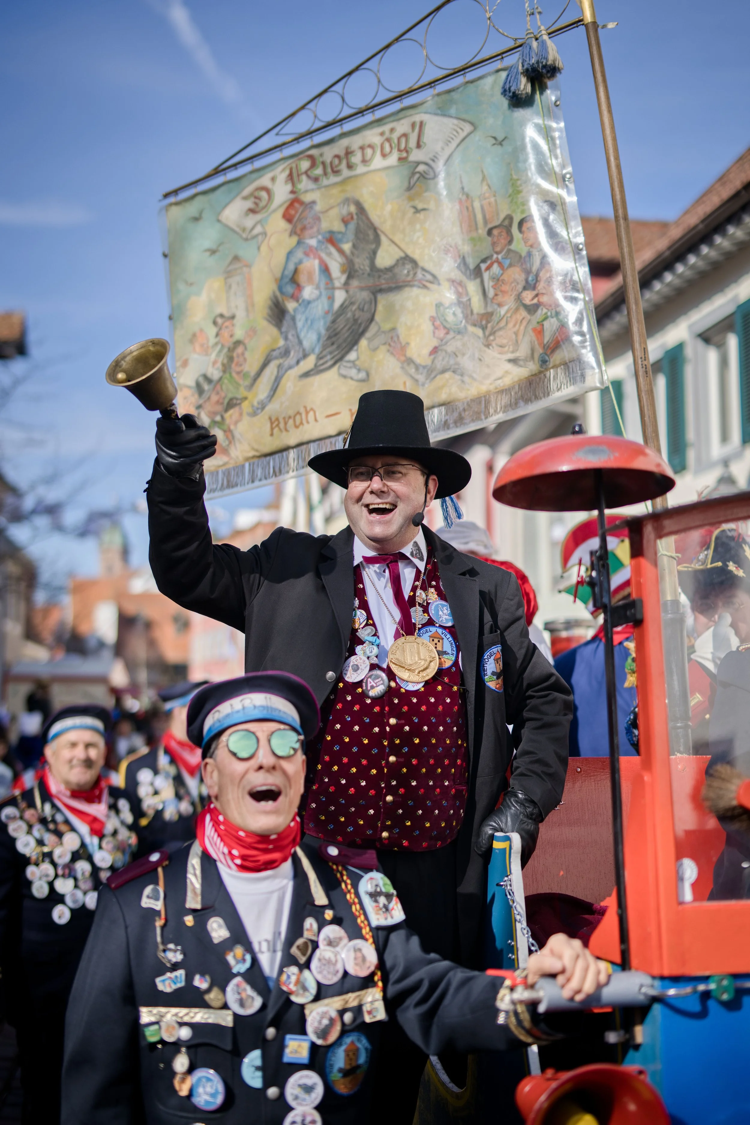 Fasnetfigur beim traditionellen Umzug in Villingen
