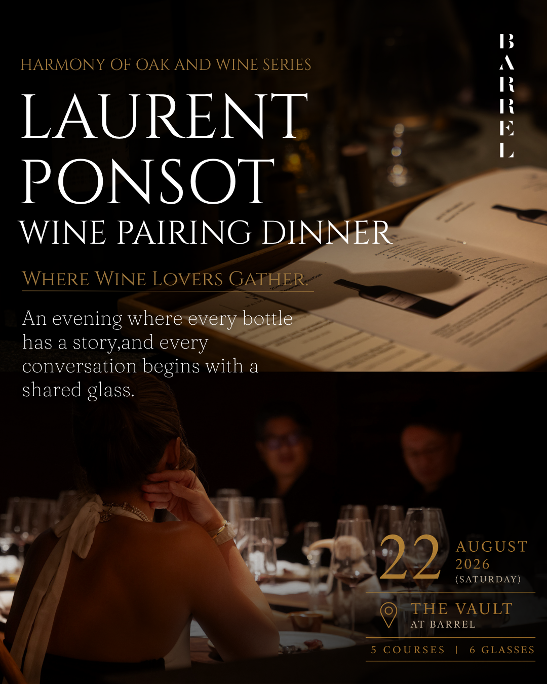 Harmony of Oak and Wine Series: Laurent Ponsot Wine Pairing Dinner