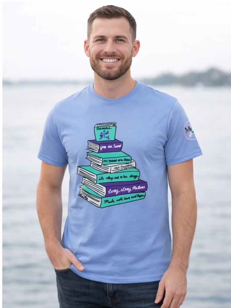 “Every Story Matters” Stacked Book Awareness T-Shirt