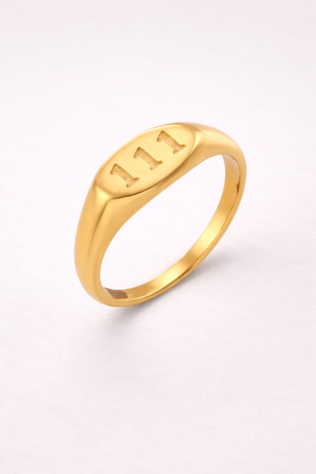 111 Angel Number Signet Ring