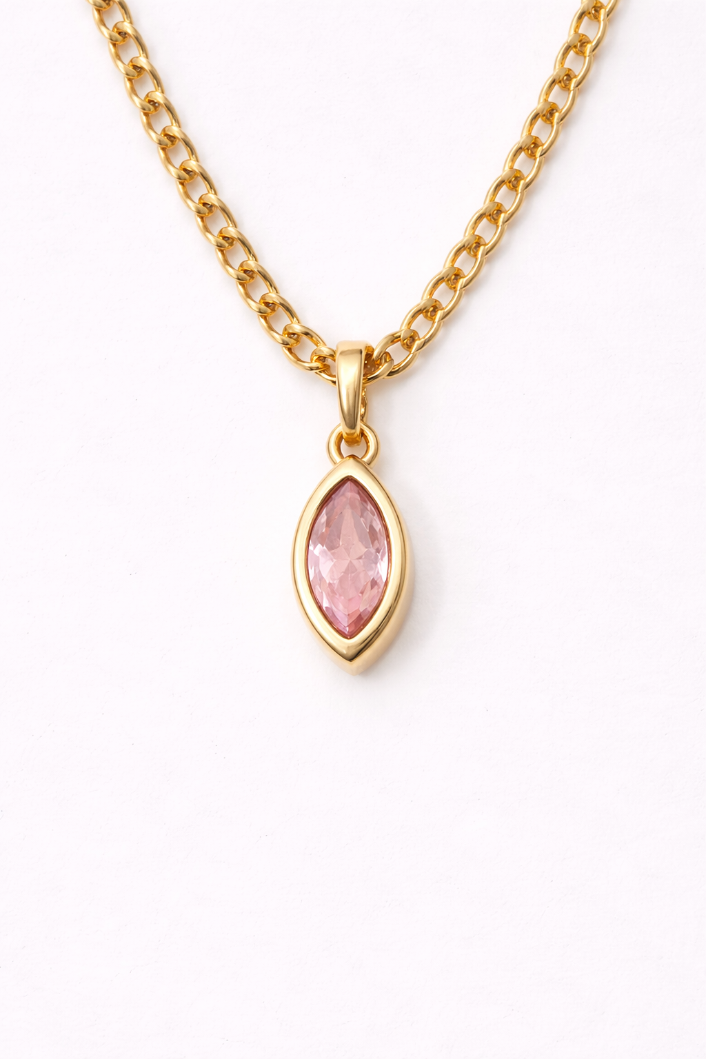 Teardrop Gemstone Necklace