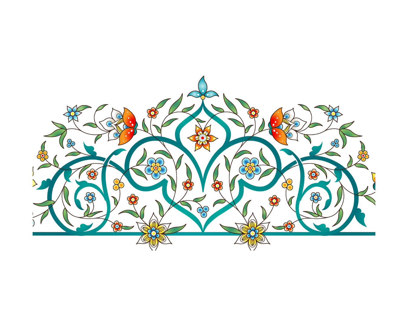 Turkish decorative pattern at Bernas Bakery Cafe and Restaurant in Issaquah WA