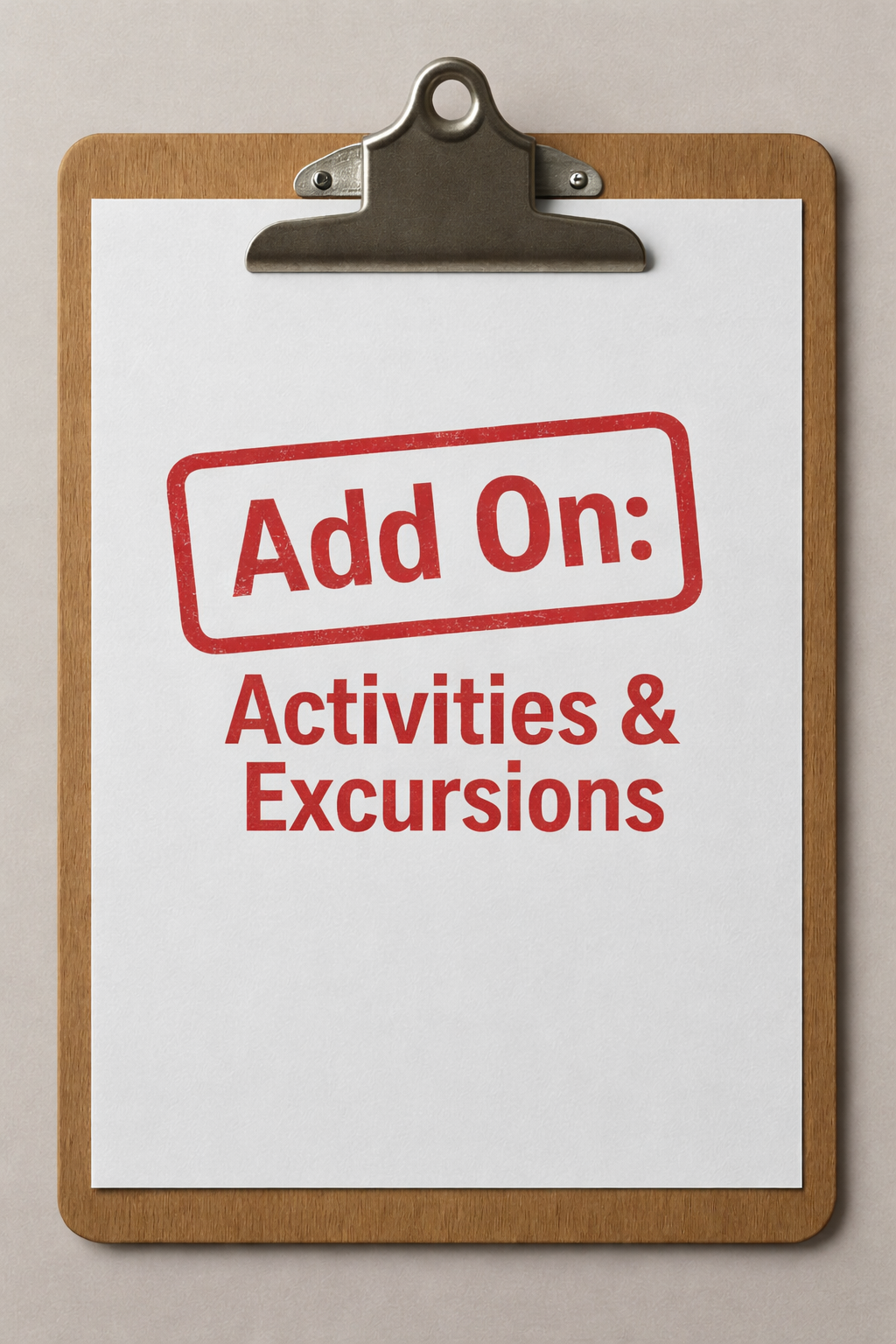 Add-On: Activities & Excursions Reservations