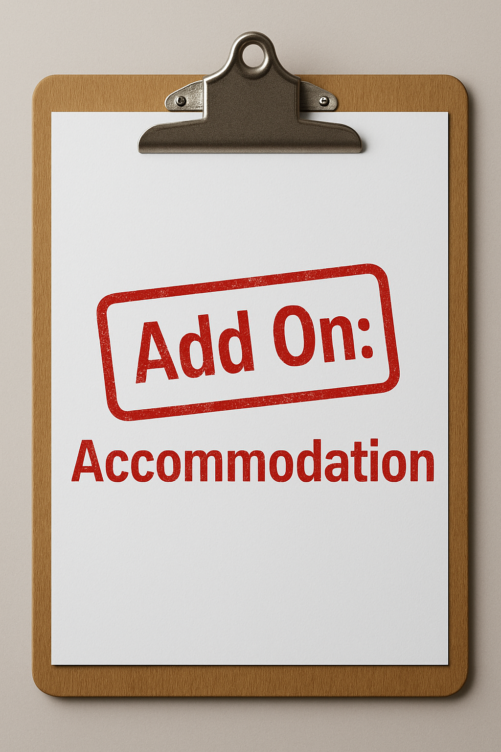 Add-On: Accommodation Reservations