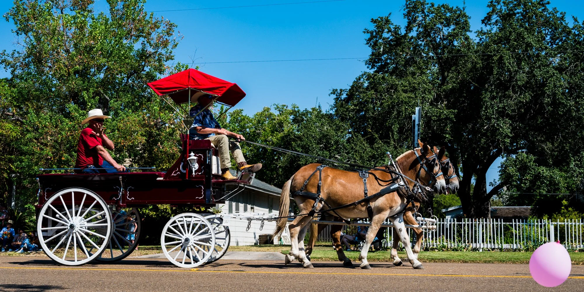 End of the Cuero Turkey Fest Parade
