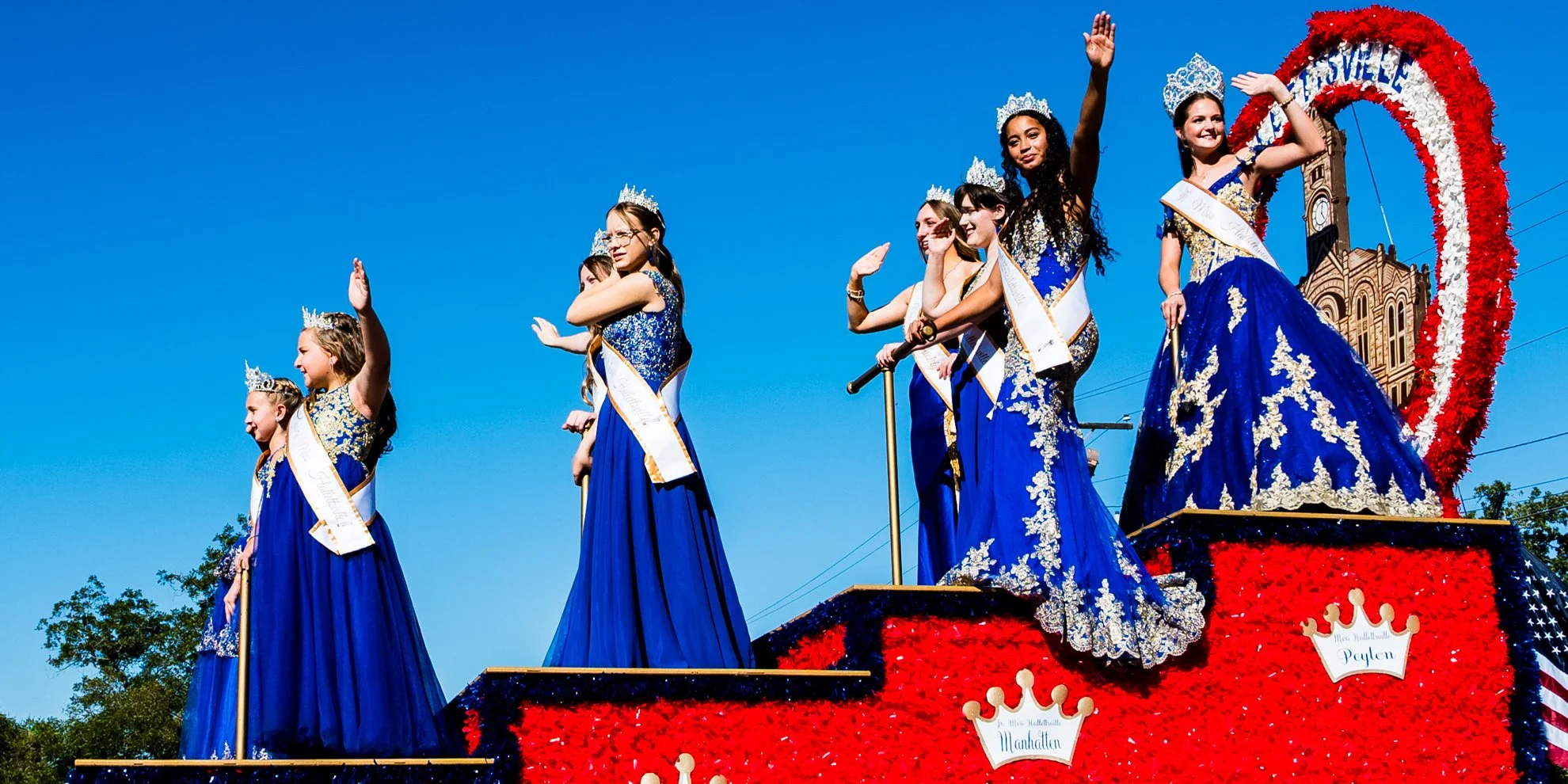 Hallettsville Royal Court at the Kolache Fest Parade