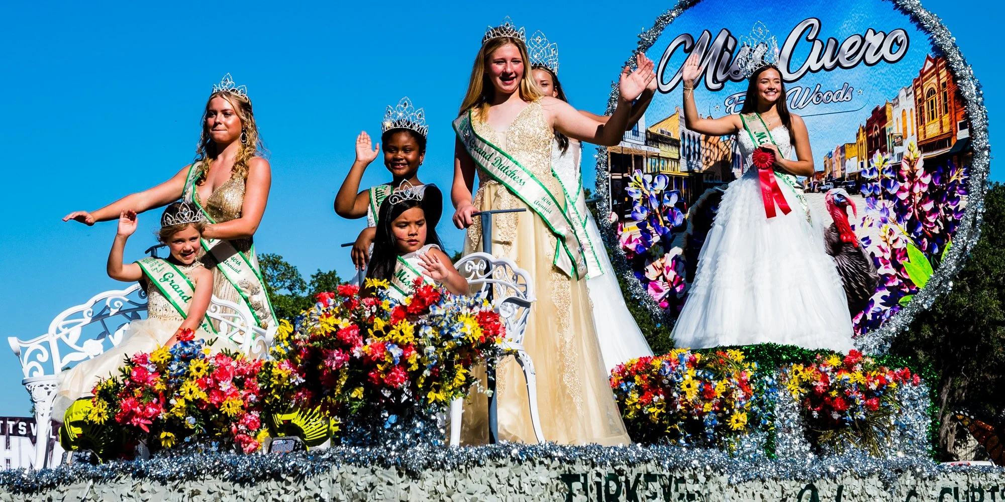 Cuero Royal Court at the Kolache Fest Parade