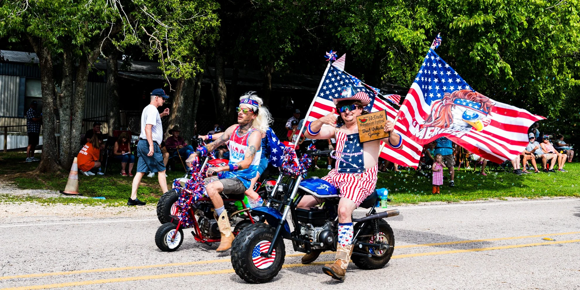 at the McDade Watermelon Festival parade