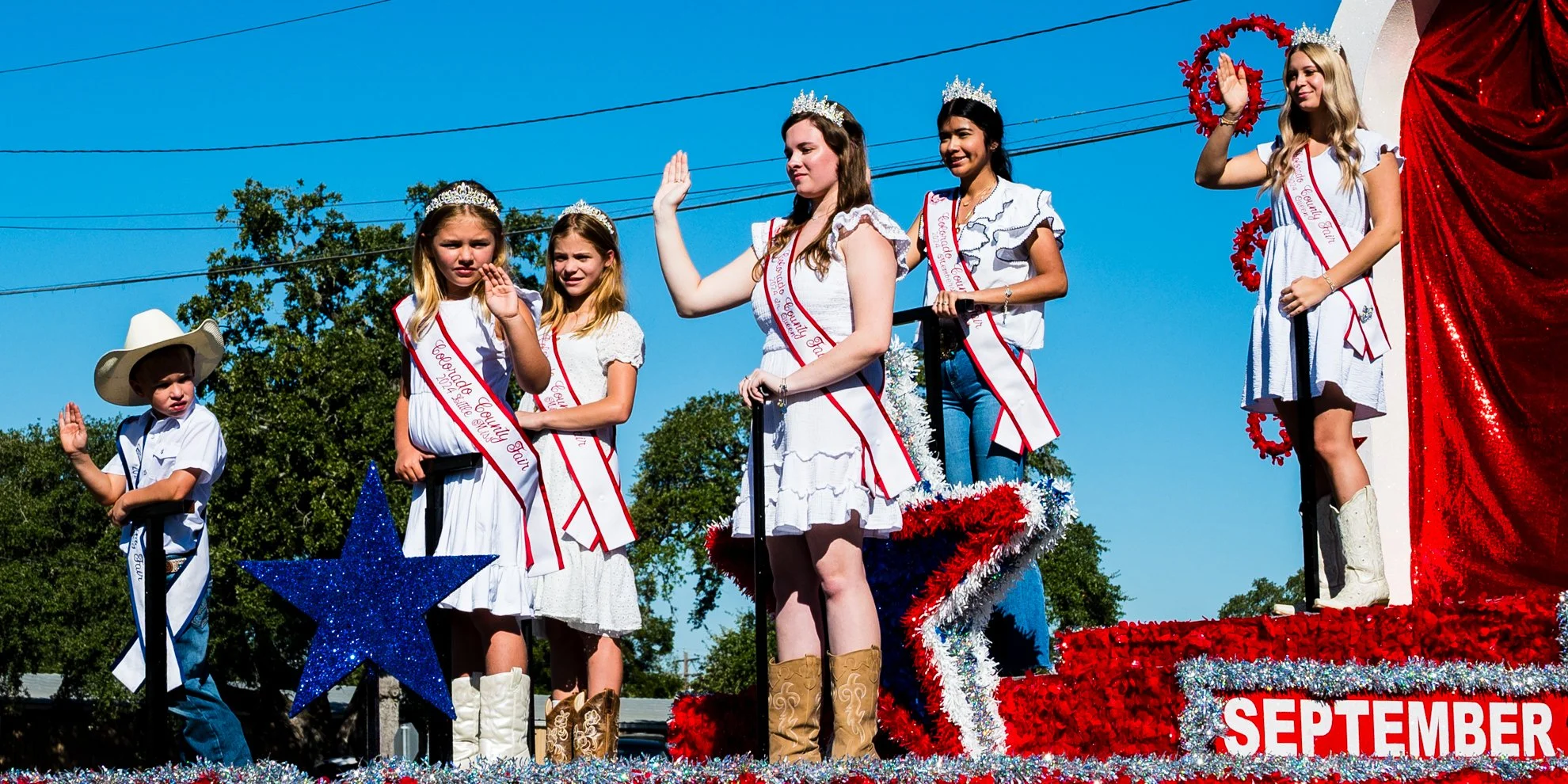 Colorado County Fair Royal Court at the Kolache Fest Parade