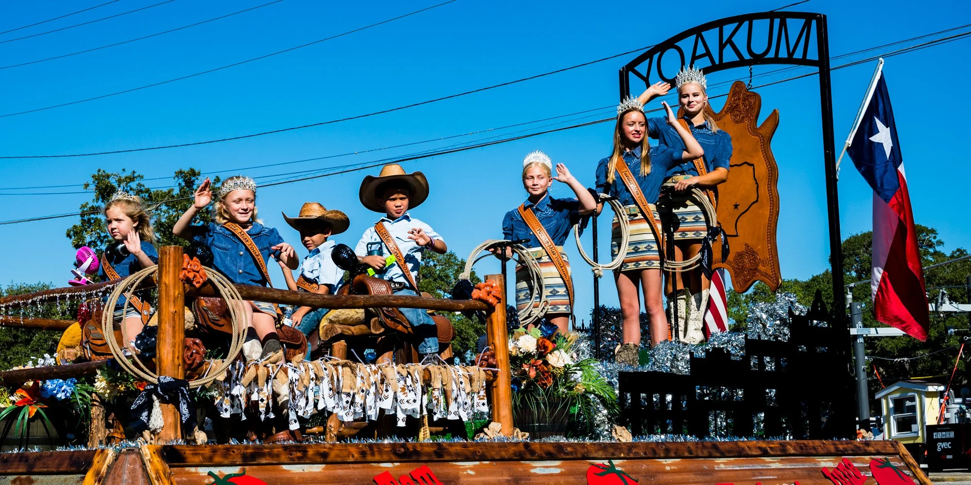 Yoakum Royal Court at the Kolache Fest Parade