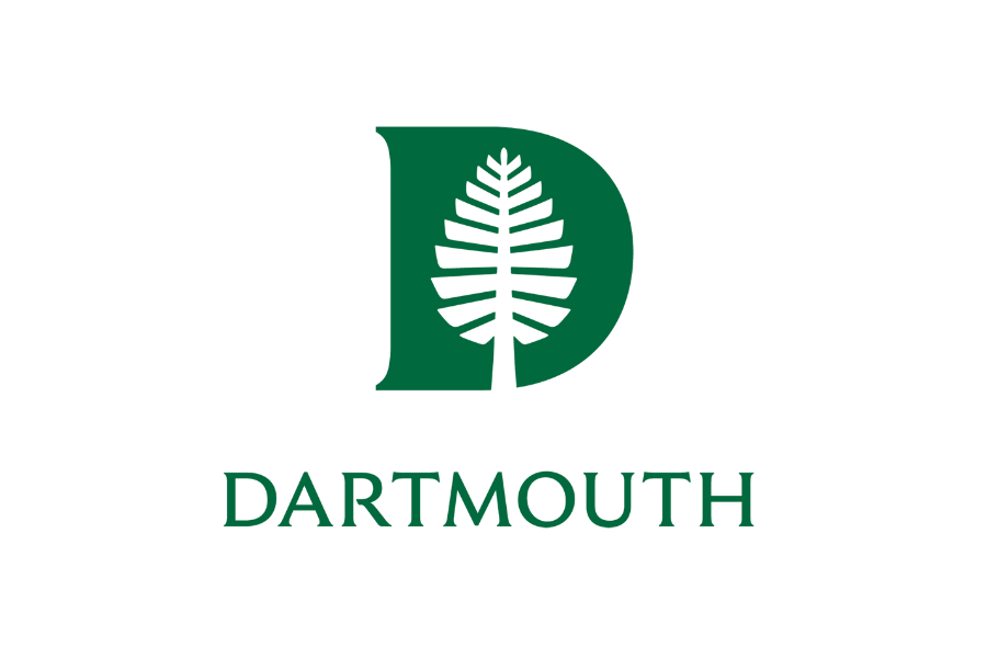 The Dartmouth College logo featuring a stylized green tree inside a letter D, with the word 'Dartmouth' written below.
