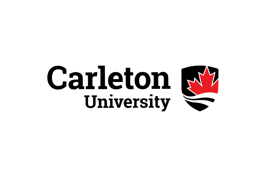 The logo for Canada Day featuring black text with a red maple leaf on the right side.