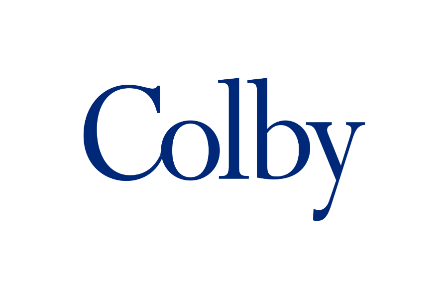 The logo of the television show 'The Colby' with a black background and the title in large blue letters.