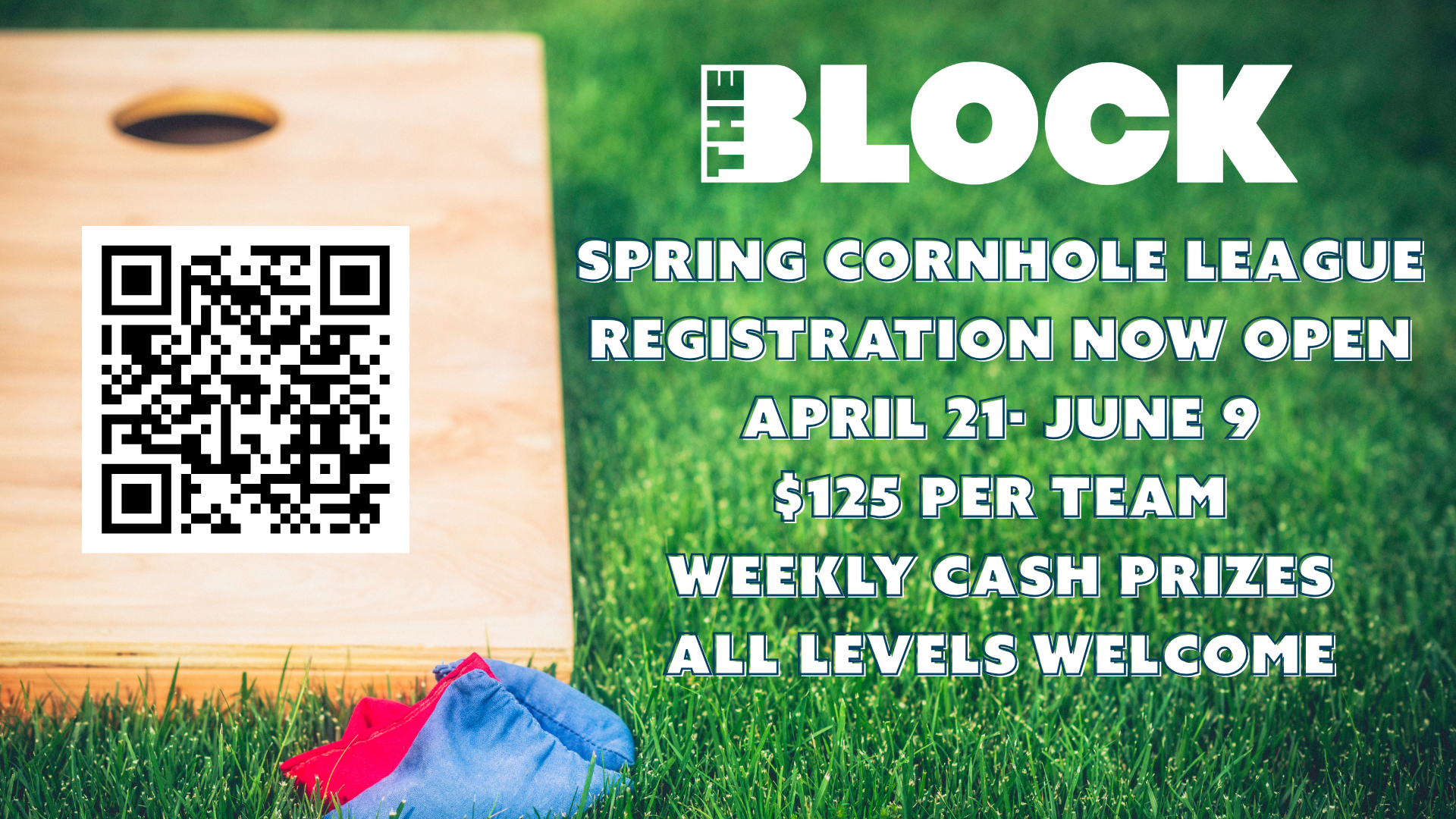Spring Cornhole League Registration