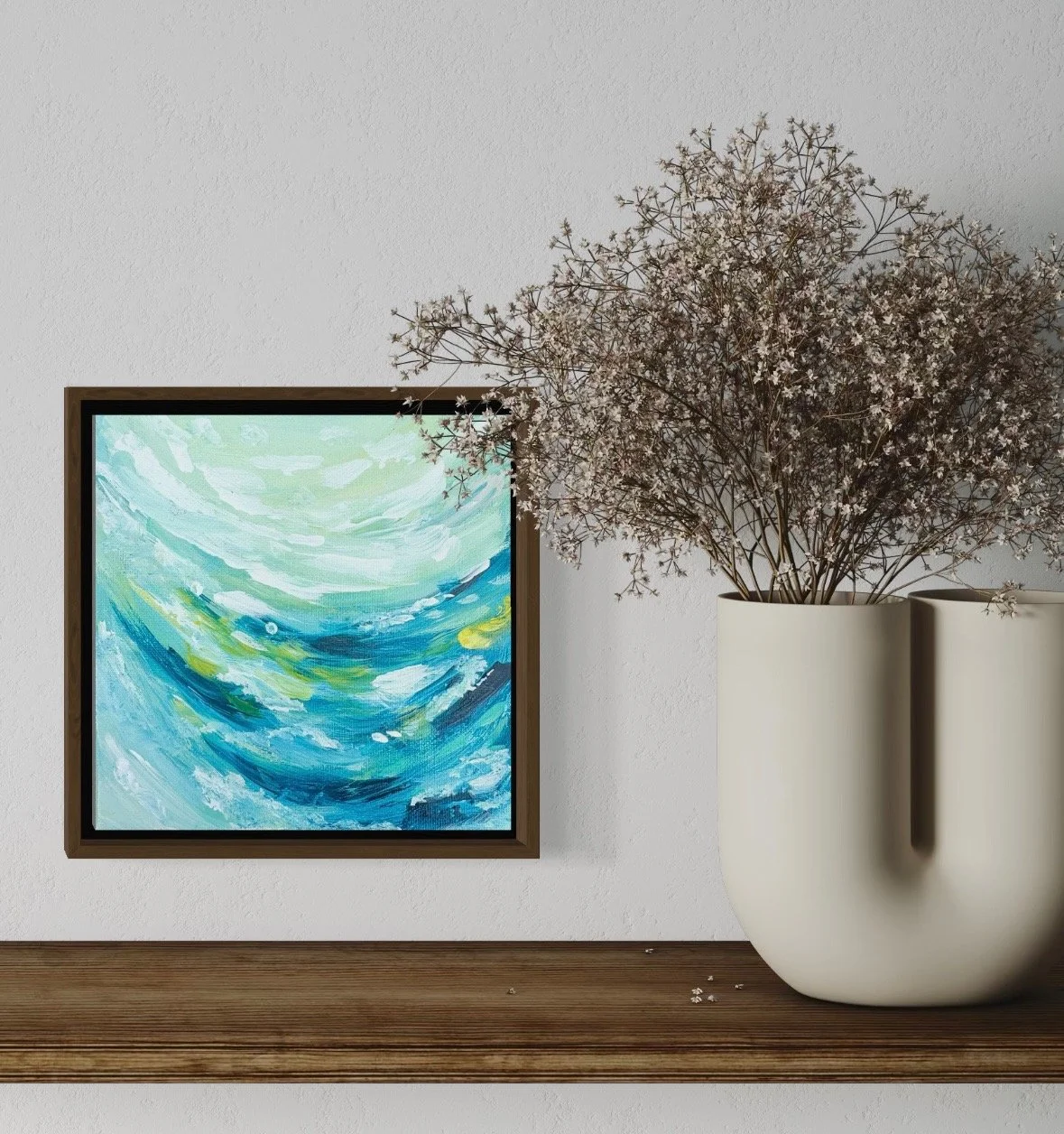 Abstract Seascape 6x6