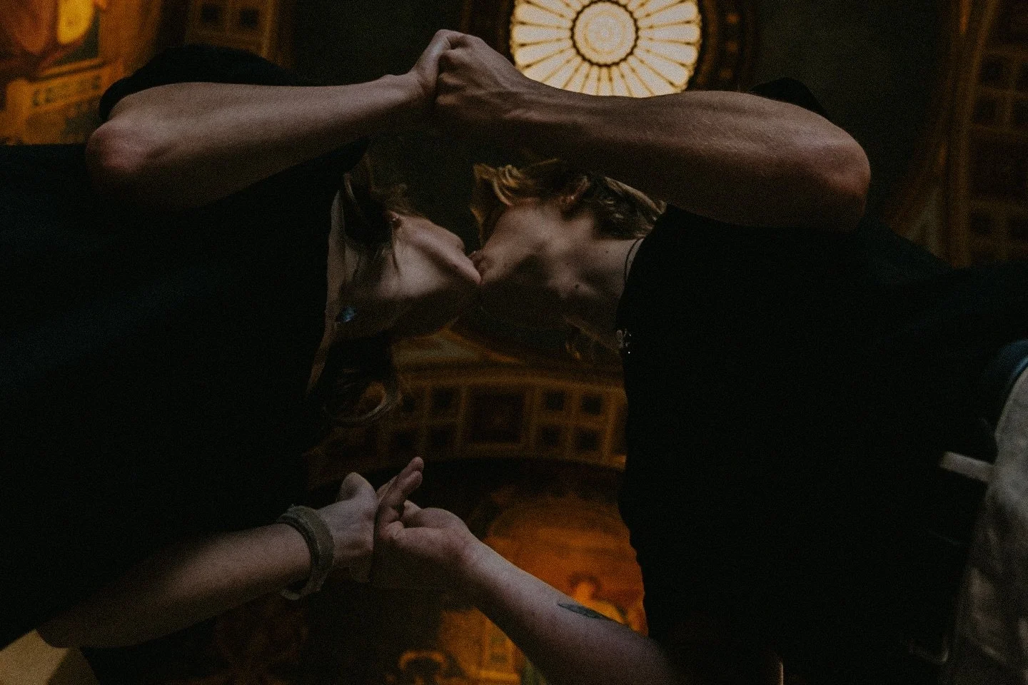 Every time I step into this room at SLAM, I always find myself staring up. 
Pulled this out of the archives to showcase part of the beautiful ceiling. It always reminds me to look for a different perspective ♡ ̆̈