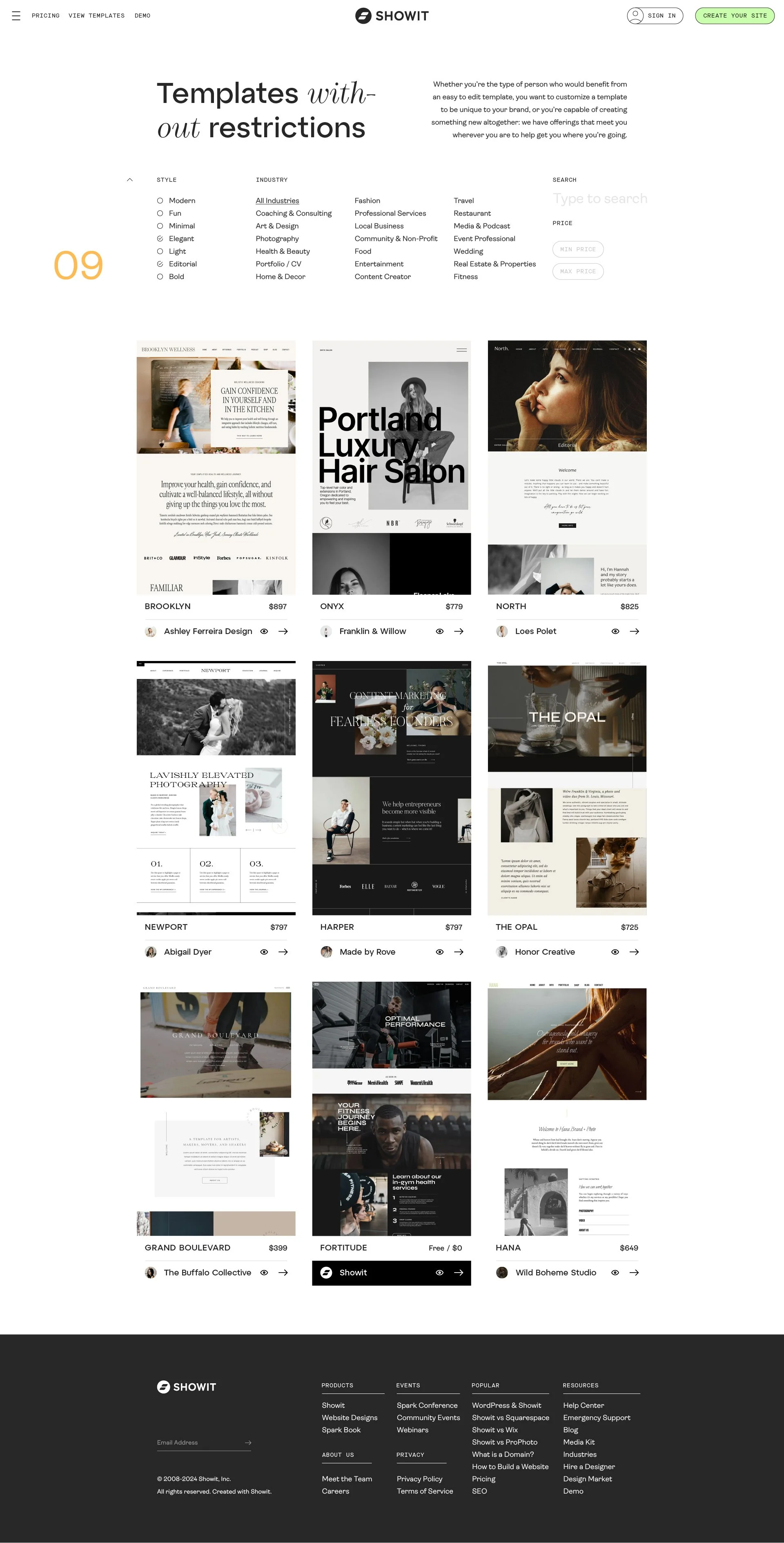 Design Market page