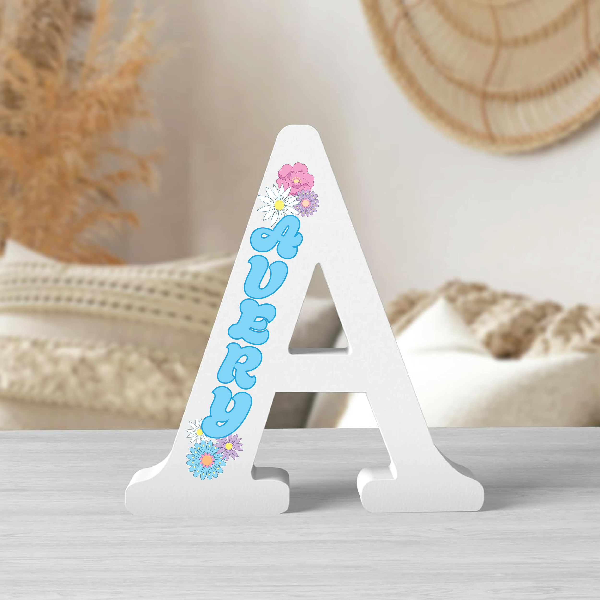 Custom Flower Letter