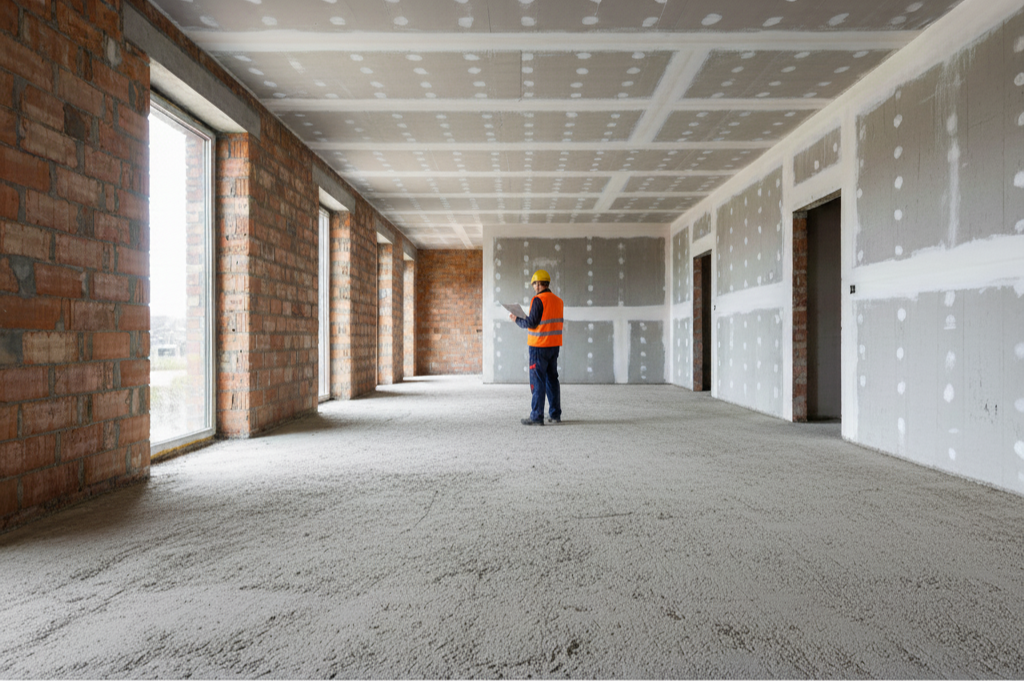 Inspección de recrecido en obra