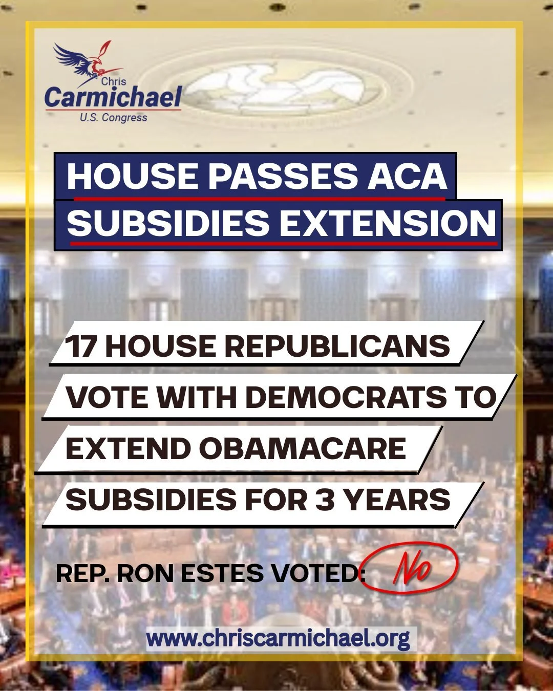 A step forward on affordable health care...but the work isn&rsquo;t done.
Now it&rsquo;s up to the Senate. No Kansan should have to choose between seeing a doctor and paying the bills.

#AffordableCareAct #ProtectOurCare #ACA #HealthcareJustice #Kans