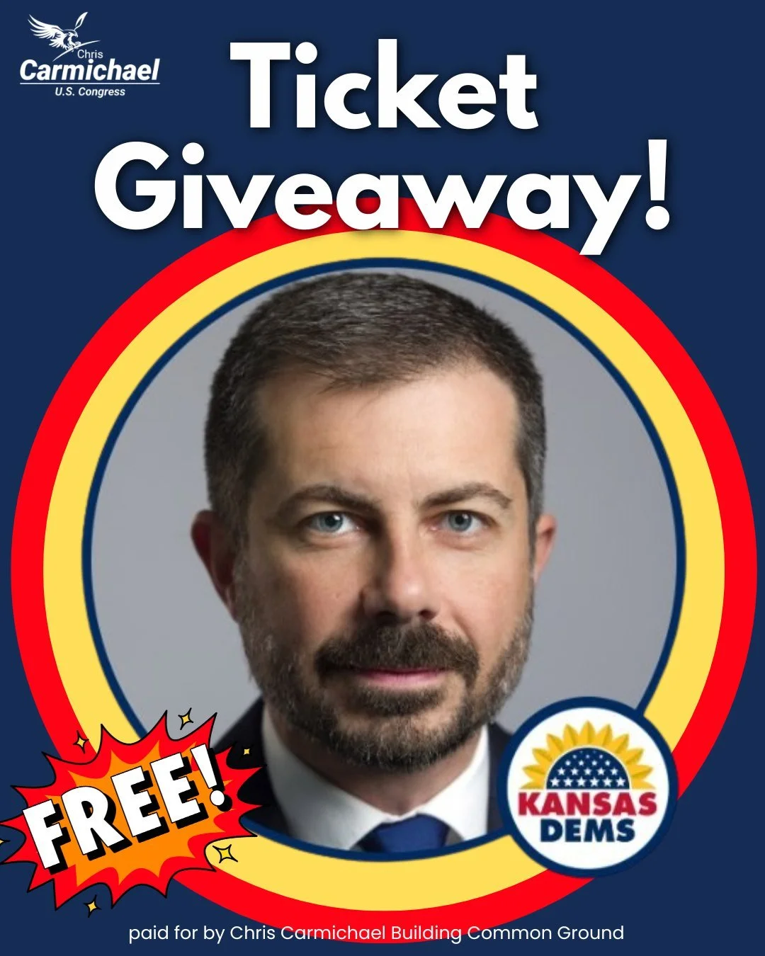 🎟️ Giveaway: Pete Buttigieg Rally Ticket

Want to go?

Here&rsquo;s how to enter:
&bull; Follow us
&bull; Tag friends who aren&rsquo;t following yet
&bull; Get 1 entry for every friend who follows after you tag them

More follows = more entries.
Ent