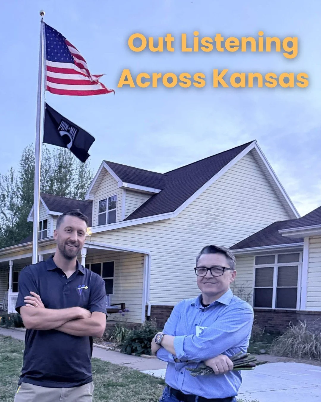 Last week, I was out listening and learning.

From Myer&rsquo;s Mushrooms to a teen mental health forum in Sedgwick County, I heard directly from Kansans about what matters most, jobs, community, and supporting our young people.

That&rsquo;s how I l