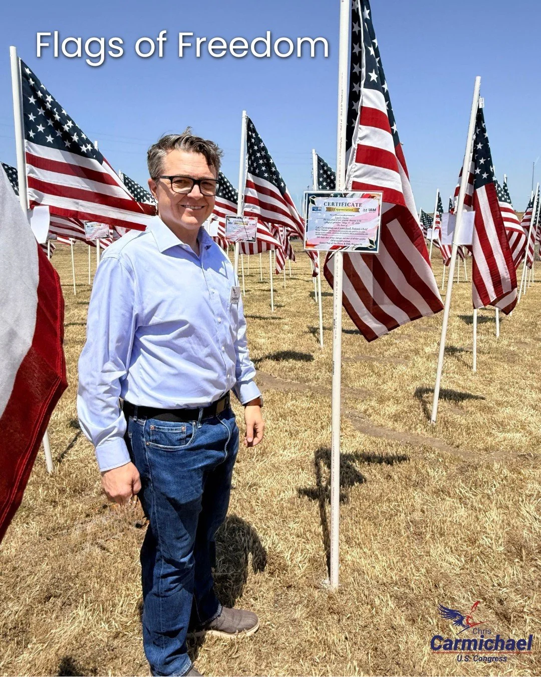 I was honored to stand with our community to remember the men and women who served our country at the Flags of Freedom event.

Each flag tells a story of service, sacrifice, and love of country. As a veteran, this kind of tribute means a great deal t