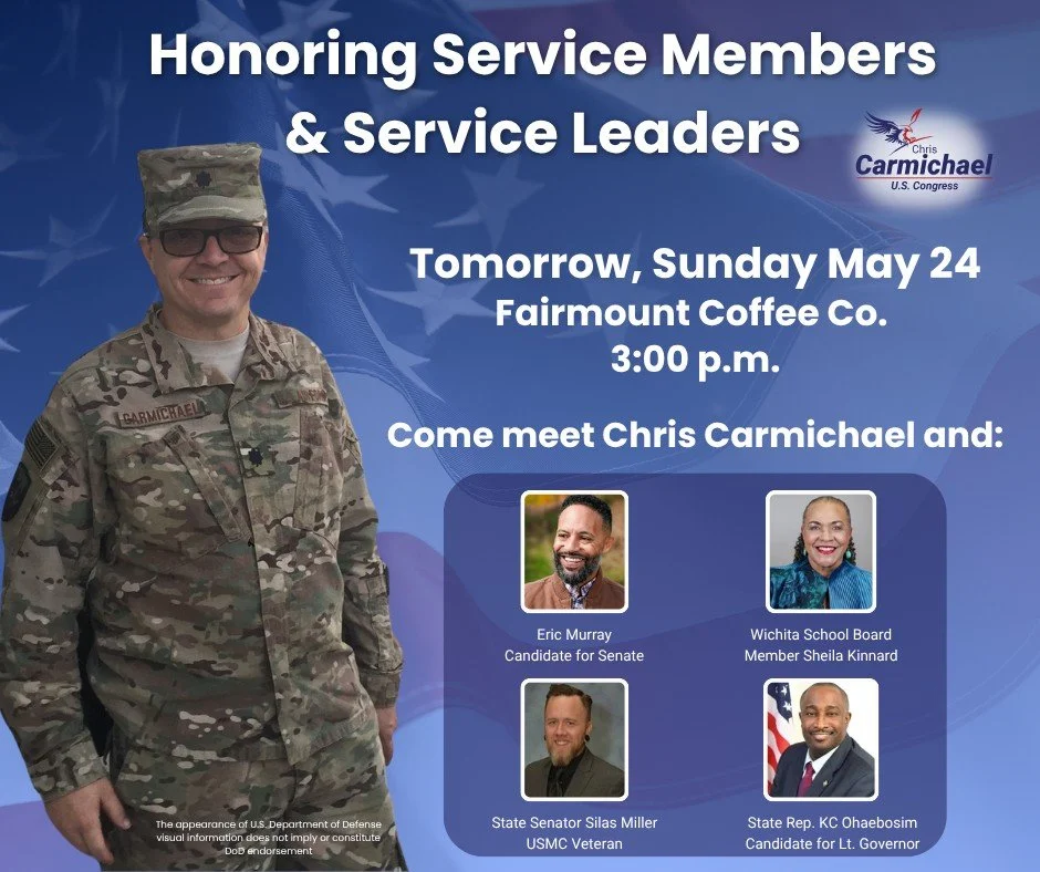 Come see me tomorrow and a few other familiar faces. Fairmount Coffee at 3:00 p.m.