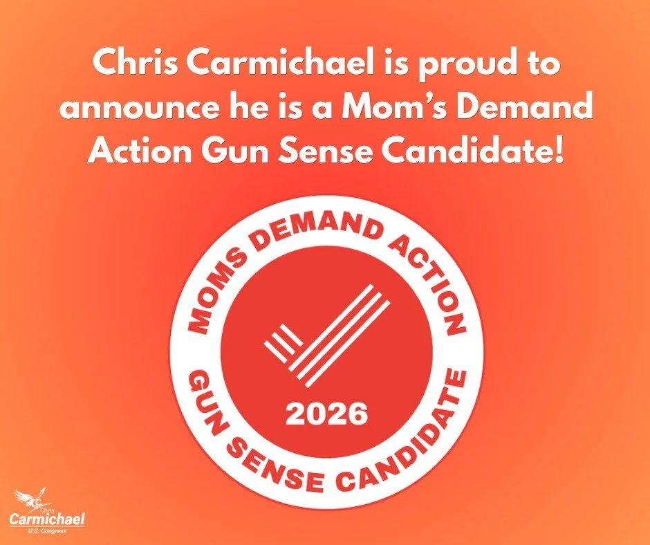 I am proud to announce I am a 2026 Moms Demand Action Gun Sense Candidate.
 
As a veteran, a father, and a Kansan, I respect responsible gun ownership. I also know freedom comes with responsibility.

In 2024, 446 Kansans died from gun-related injurie